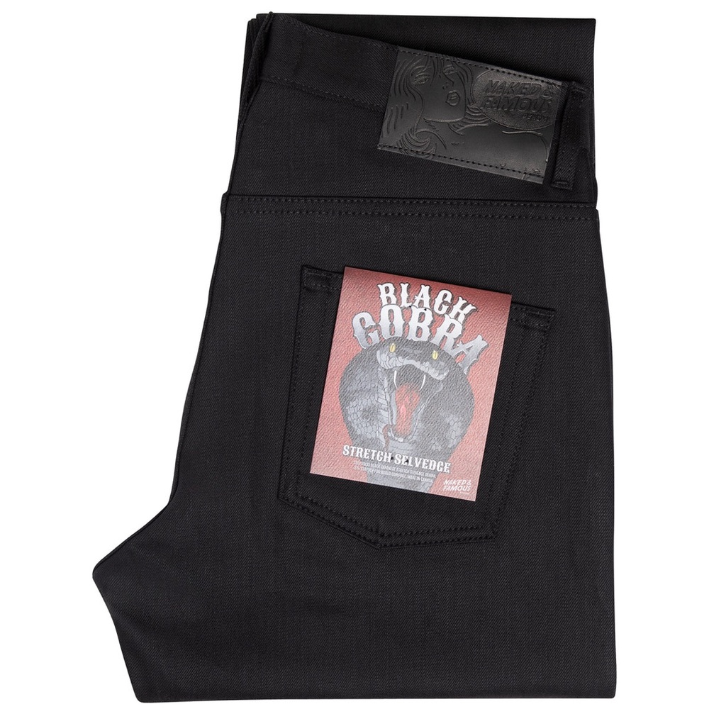 NAKED & FAMOUS DENIM
Jeans
Easy Guy - Black Cobra Stretch Selvedge - Picture 2 of 9